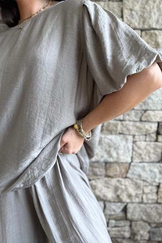 Randles Puff Sleeve Blouse Mocha